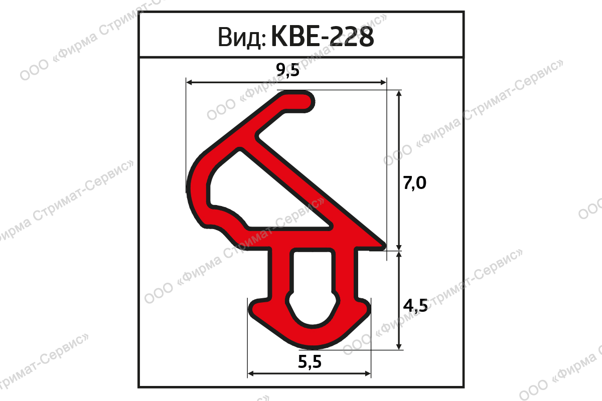 Уплотнитель оконный KBE 228   400м