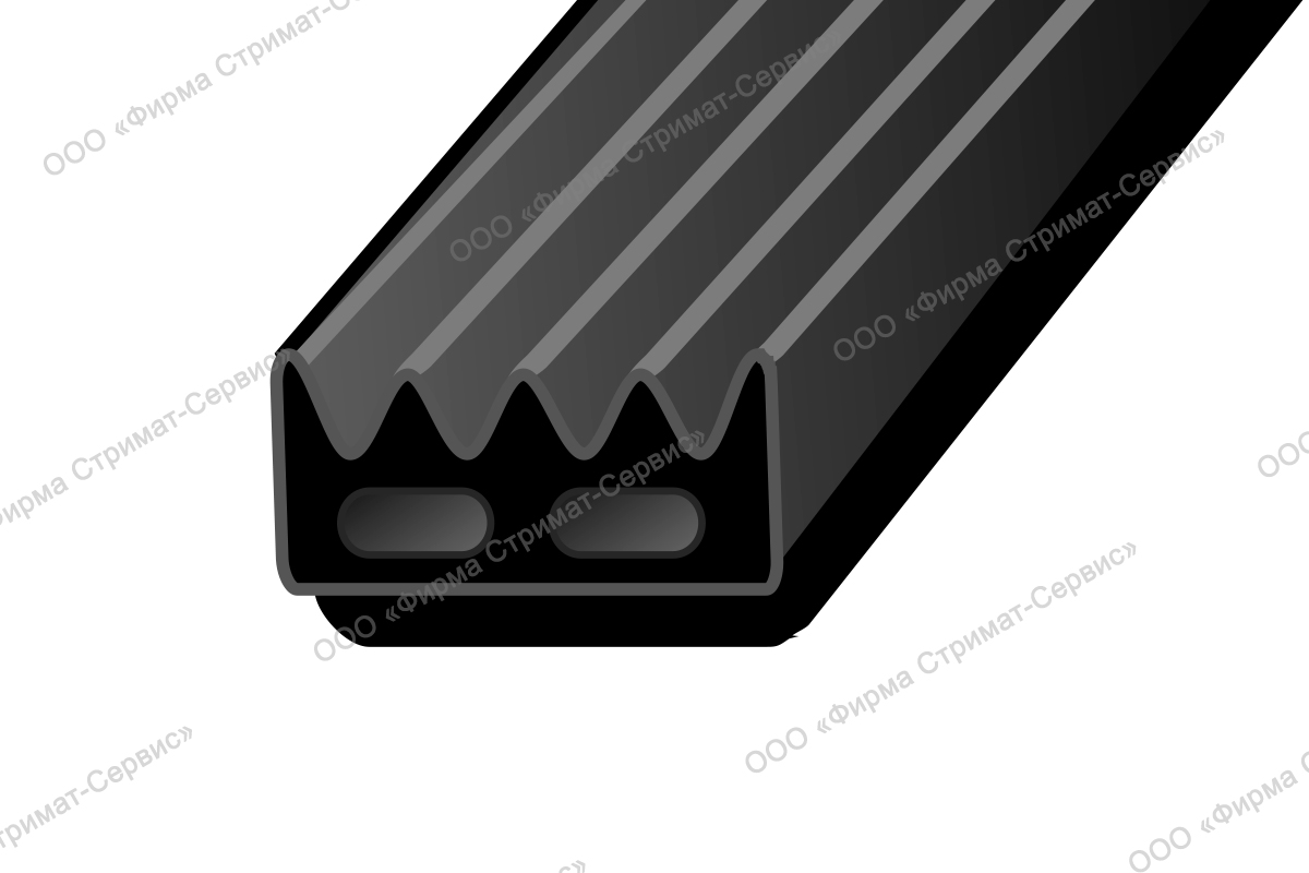 SD-95 (черный) 50м 16*8мм уплотнитель (6шт/уп)