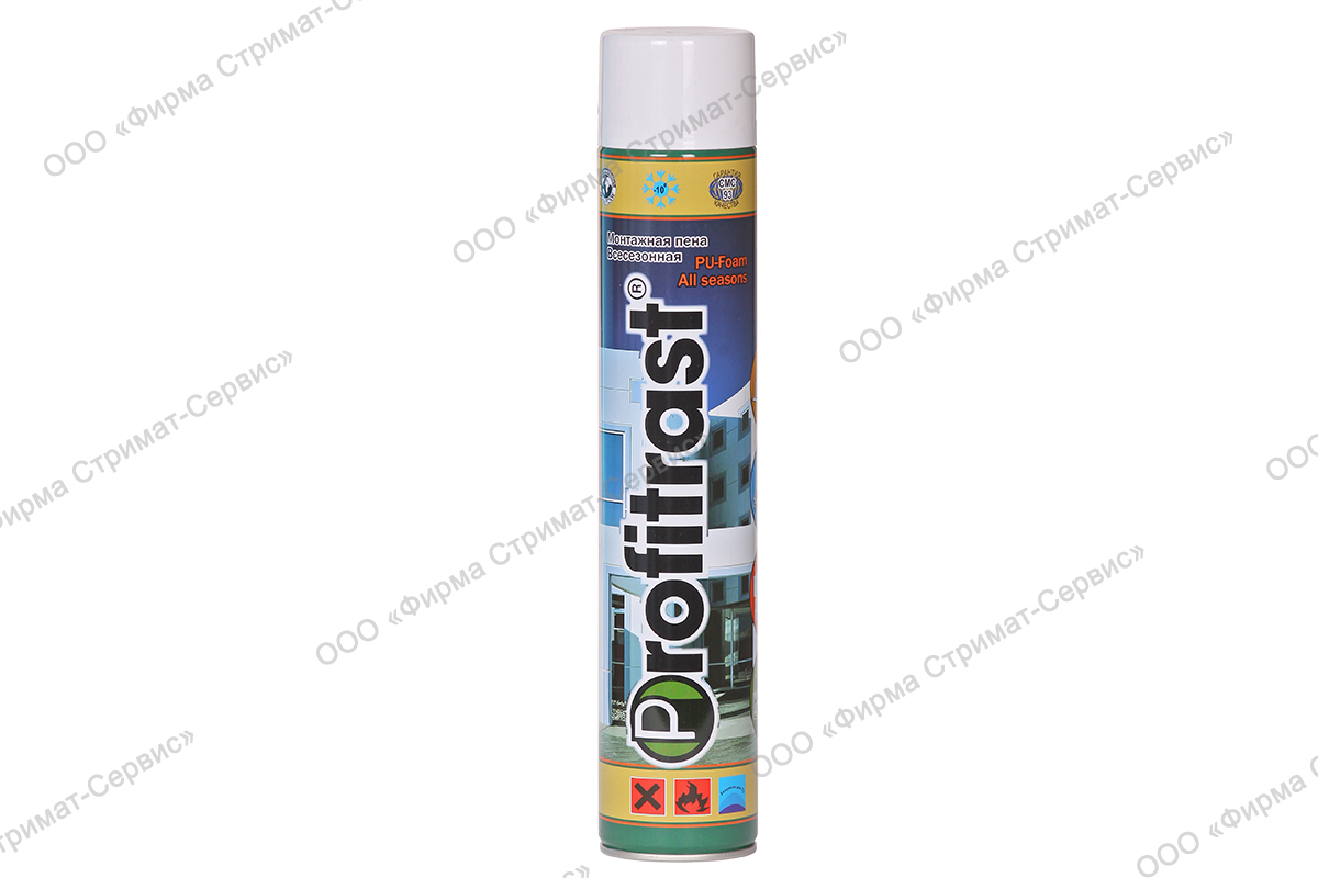  PROFITRAST  (всесезон)монтаж.пена 680гр (V-1000мл)(уп.12шт) до 50л