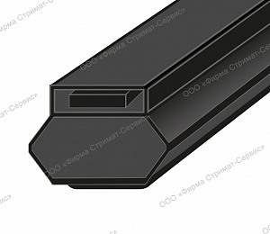 Пакет 3 шт MG-1210-СК (черный) 2,1м 12х10мм уплот. с магнитом (уп.1/10шт) Profitrast